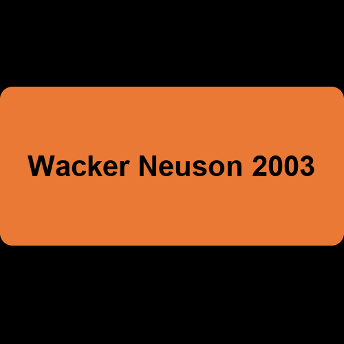 Wacker Neuson 2003